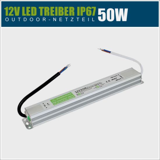 12V IP67 LED Netzteil - 50 Watt