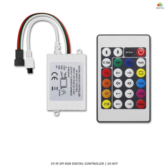 IR 5V SPI RGB Digital-Controller