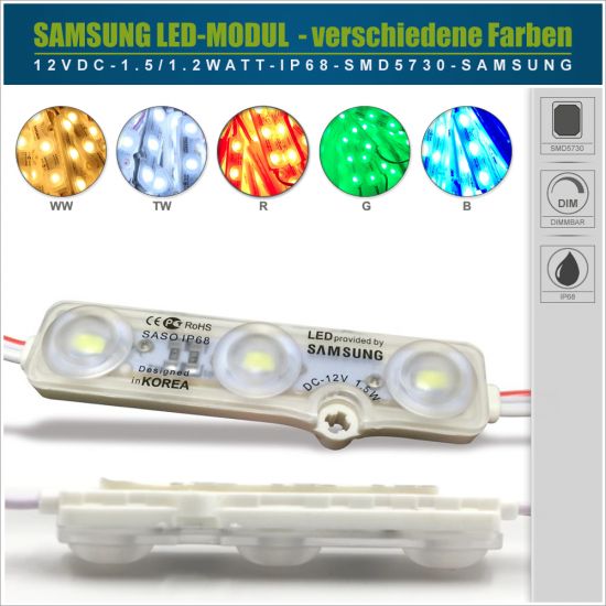 Samsung SMD5730 LED-Modul - verschieden Lichtfarben