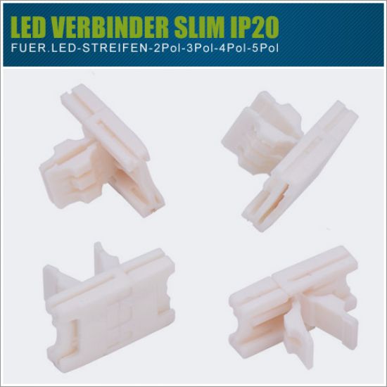 Slim-Clip Verbinder für IP20 LED-Streifen - 2-4 Pol